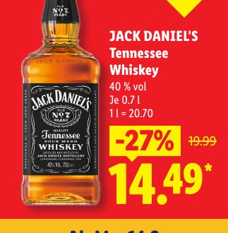 JACK DANIEL'S Tennessee Whiskey