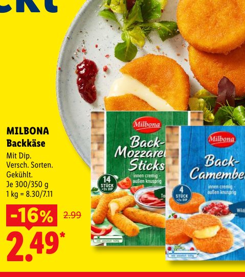 MILBONA Backkäse