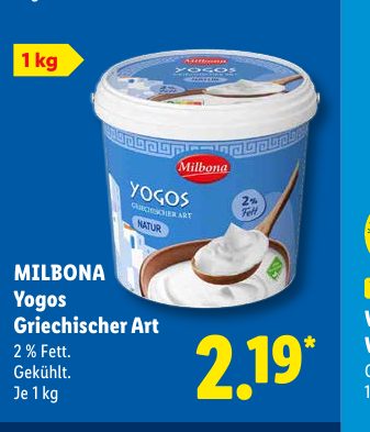 MILBONA Yogos Griechischer Art