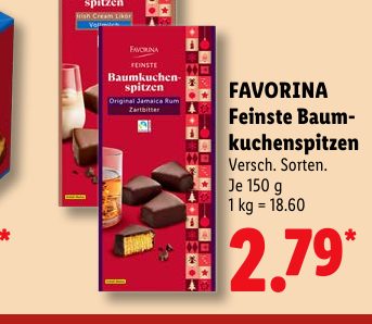 FAVORINA Feinste Baum- kuchenspitzen