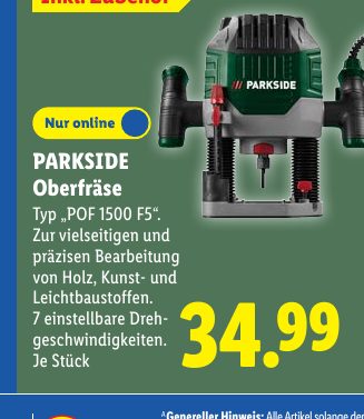 PARKSIDE Oberfräse