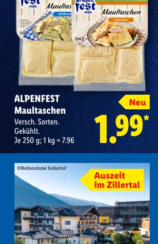 ALPENFEST Maultaschen