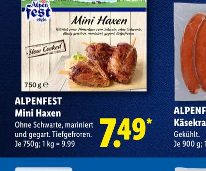 ALPENFEST Mini Haxen
