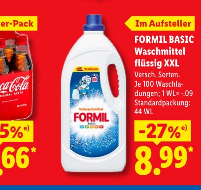 FORMIL BASIC Waschmittel flüssig XXL