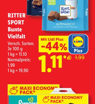 RITTER SPORT Bunte Vielfalt