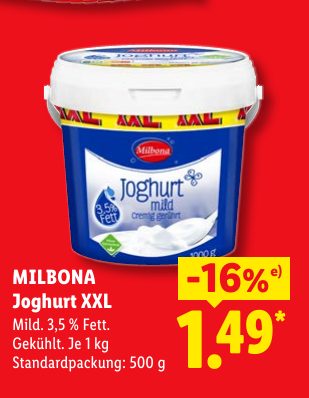 MILBONA Joghurt XXL