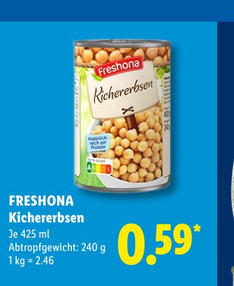 FRESHONA Kichererbsen