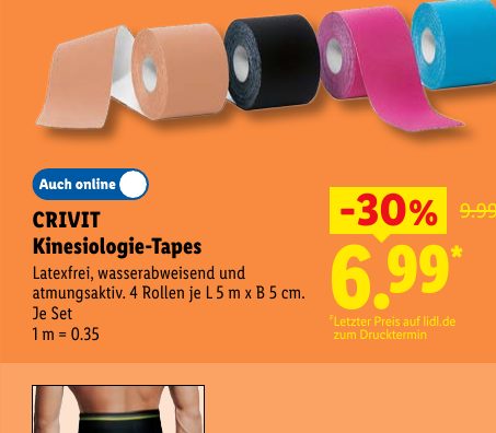 CRIVIT Kinesiologie-Tapes