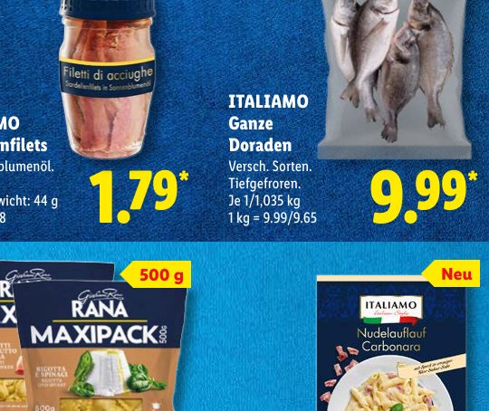 ITALIAMO Ganze Doraden