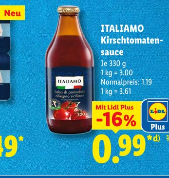 ITALIAMO Kirschtomaten- sauce