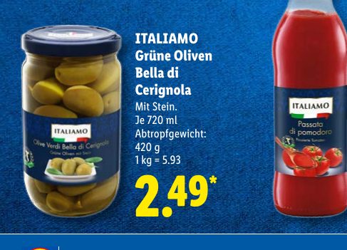 ITALIAMO Grüne Oliven Bella di Cerignola