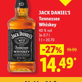 JACK DANIEL'S Tennessee Whiskey