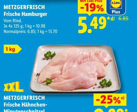 METZGERFRISCH Frische Hamburger