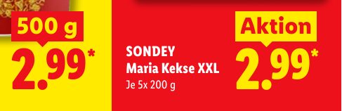 SONDEY Maria Kekse XXL