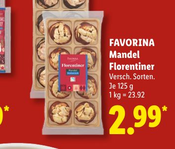 FAVORINA Mandel Florentiner
