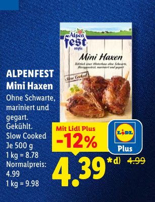 ALPENFEST Mini Haxen
