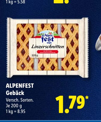 ALPENFEST Gebäck