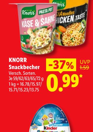 KNORR Snackbecher