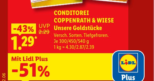 CONDITOREI COPPENRATH & WIESE UVP Unsere Goldstücke