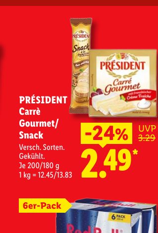 PRÉSI DENT Carrè Gourmet/ Snack