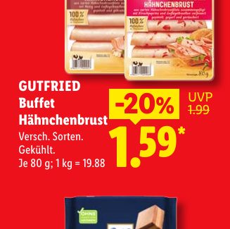GUTFRIED Buffet Hähn chen brust