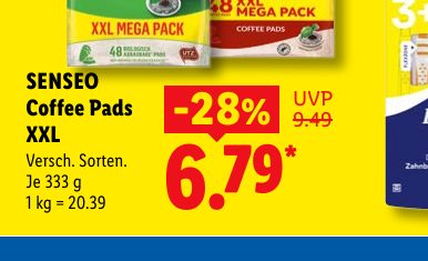 SENSEO Coffee Pads XXL