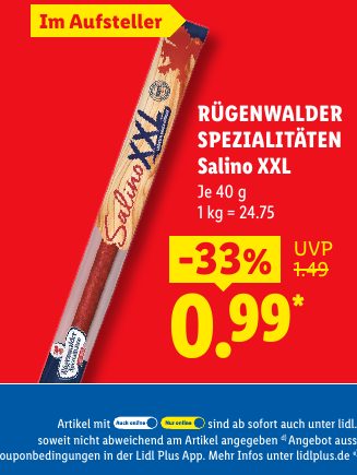 RÜGENWALDER SPEZIALITÄTEN Salino XXL