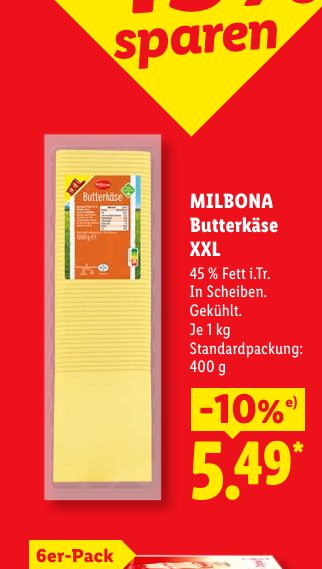 MILBONA Butterkäse XXL