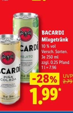 BACARDI Mixgetränk