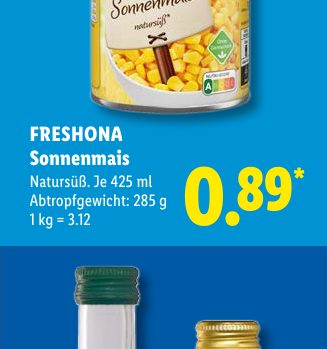 FRESHONA Sonnenmais