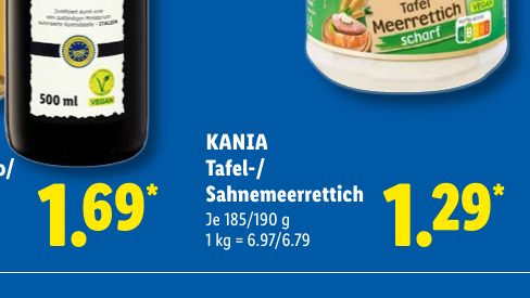 KANIA Tafel-/ Sahnemeerrettich