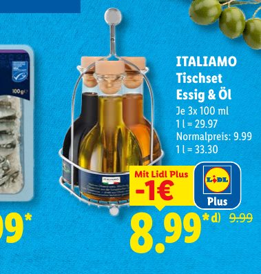 ITALIAMO Tischset Essig & Öl