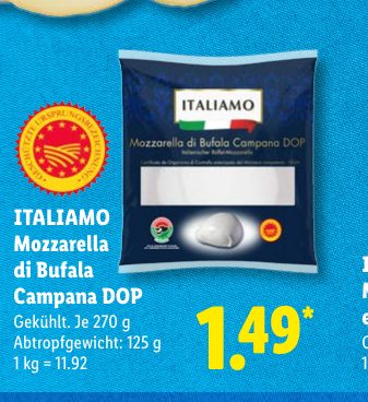 ITALIAMO Mozzarella di Bufala Campana DOP