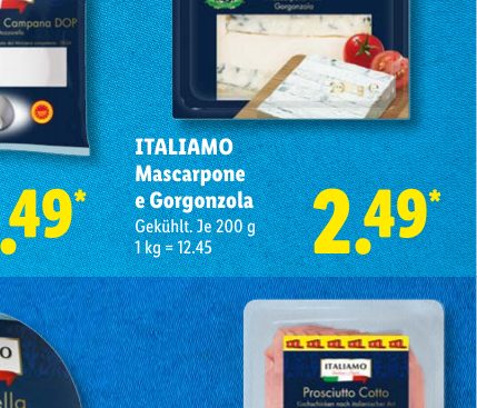 ITALIAMO Mascarpone e Gorgonzola