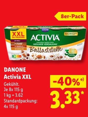 DANONE Activia XXL