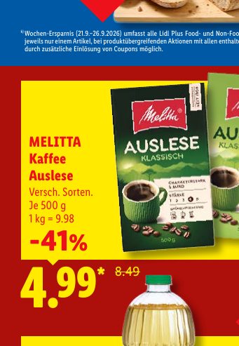 MELITTA Kaffee Auslese