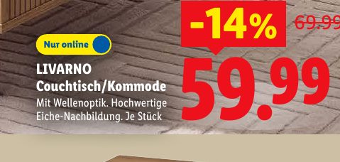 LIVARNO Couchtisch/Kommode