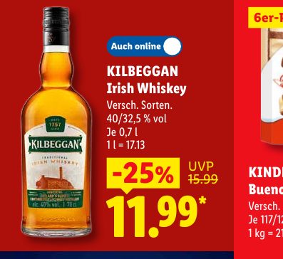 KILBEGGAN Irish Whiskey