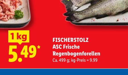 FISCHERSTOLZ ASC Frische Regenbogen forellen