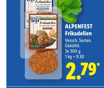 ALPENFEST Frikadellen