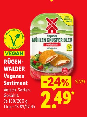 RÜGEN- WALDER Veganes Sortiment