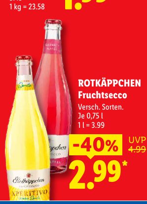 ROTKÄPPCHEN Fruchtsecco