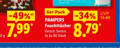 PAMPERS Feuchttücher
