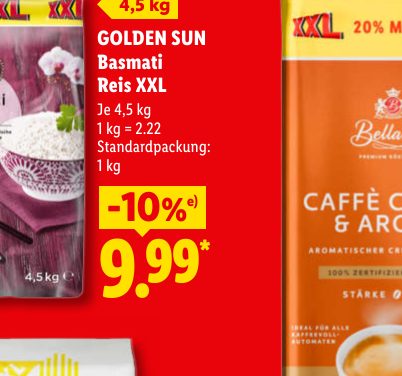 GOLDEN SUN Basmati Reis XXL