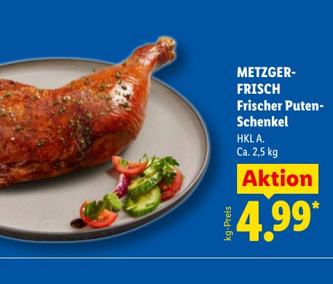 METZGER- FRISCH Frischer Puten­ Schenkel