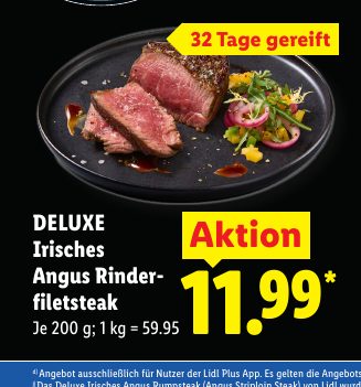 DELUXE Irisches Angus Rinder filetsteak