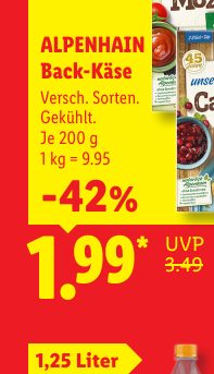 ALPENHAIN Back-Käse
