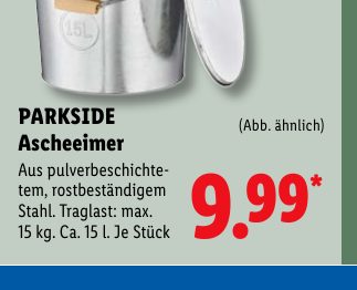 PARKSIDE Ascheeimer
