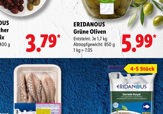 ERIDANOUS Grüne Oliven