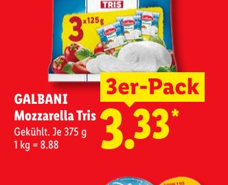 GALBANI Mozzarella Tris